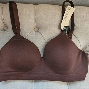 BROWN SHAPERMINT TRU KIND WIRELESS PUSHUP BRA! NWTS!